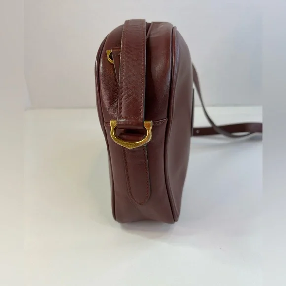 Cartier must de Paris Leather Bordeaux Crossbody